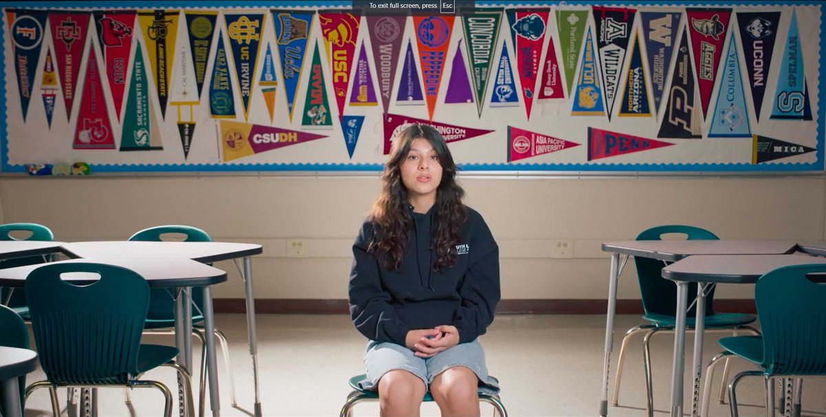 NACACFairs's tweet image. 🎥 Experience a NACAC National College Fair through a student’s perspective and learn how impactful a NACAC College Fair can be. ow.ly/gvYK50V32ee 

Tell us what you think about the video and share it with your network. #collegeaccess #collegesearch #collegefairs