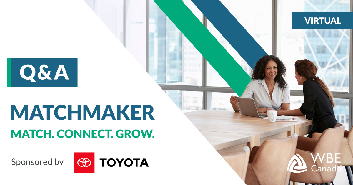 🚨 Join our Matchmaker Q&amp;A LIVE at 1 PM ET! Get expert tips on:
✅ Scheduling meetings with buyers &amp; WBEs
✅ Best practices for success
✅ Maximizing your connections
💡 Don’t miss this chance to get Matchmaker-ready!
🔗 Join us LIVE! 👉wbecanada.ca/event/matchmak…