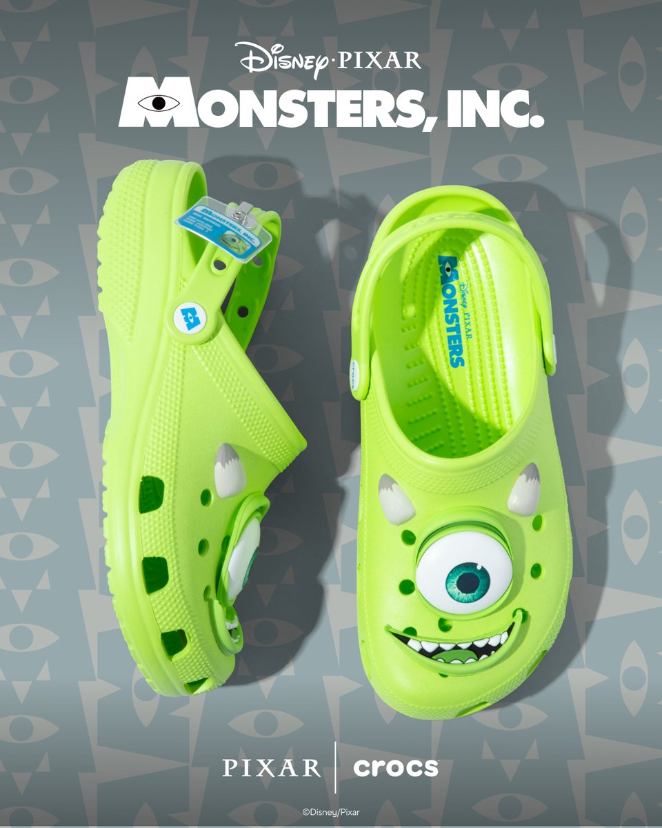 scare in style with the new Disney and Pixar Monsters, Inc. collection featuring Mike and Sulley. available now at Journeys.

#crocs #disney #pixar #monstersinc #journeysshoes