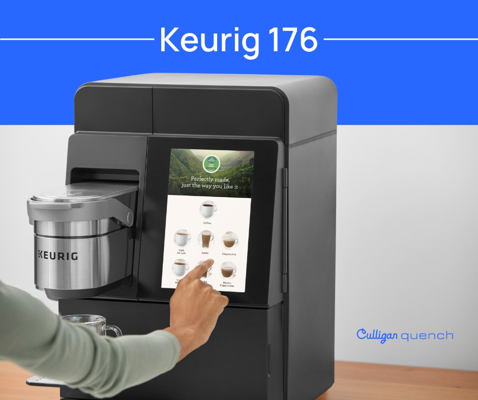 ☕ Elevate your office coffee experience with the 176 Keurig® Commercial Café System. Enhance employee satisfaction and productivity by bringing the café experience directly to your workplace! Learn more: ow.ly/AbrW50V27NV

#workplacecoffee #keurig #culliganquench