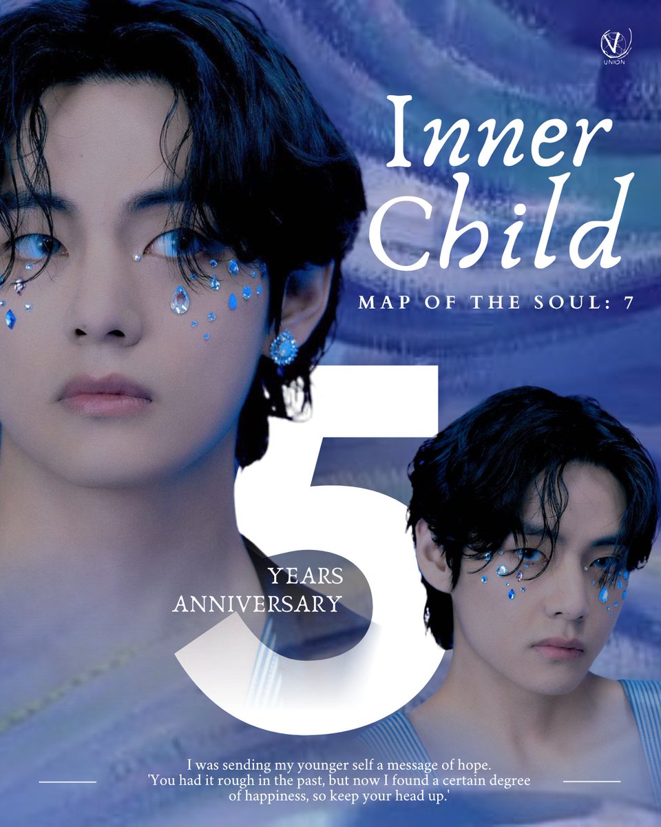 Today marks #5YearsWithInnerChild, co-written by Tae &amp; acclaimed as the Key track on one of 2020’s best Asian albums by NME: BTS’ Map Of The Soul: 7 “is best encapsulated by V’s solo track~ a soaring, stadium-ready anthem about change – one that’s bound to become a Kpop classic”