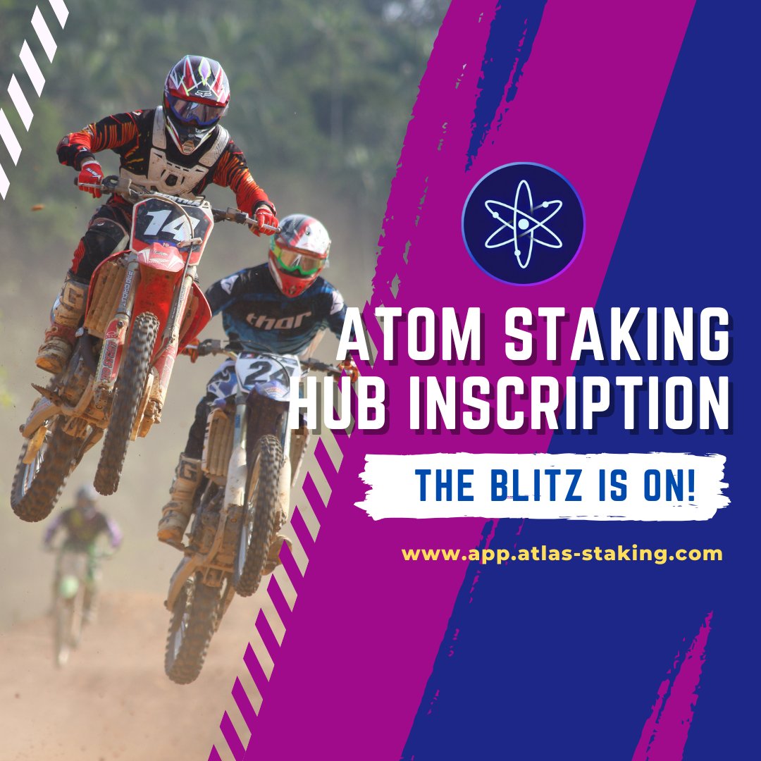 AtlasStaking's tweet photo. You can be part of @cosmoshub @cosmos history. This is the first time that an inscription/NFT can be held for ongoing rebates.  

We are proudly excited to watch you get the highest $ATOM staking yield available. https://t.co/yc8W7pvzpP