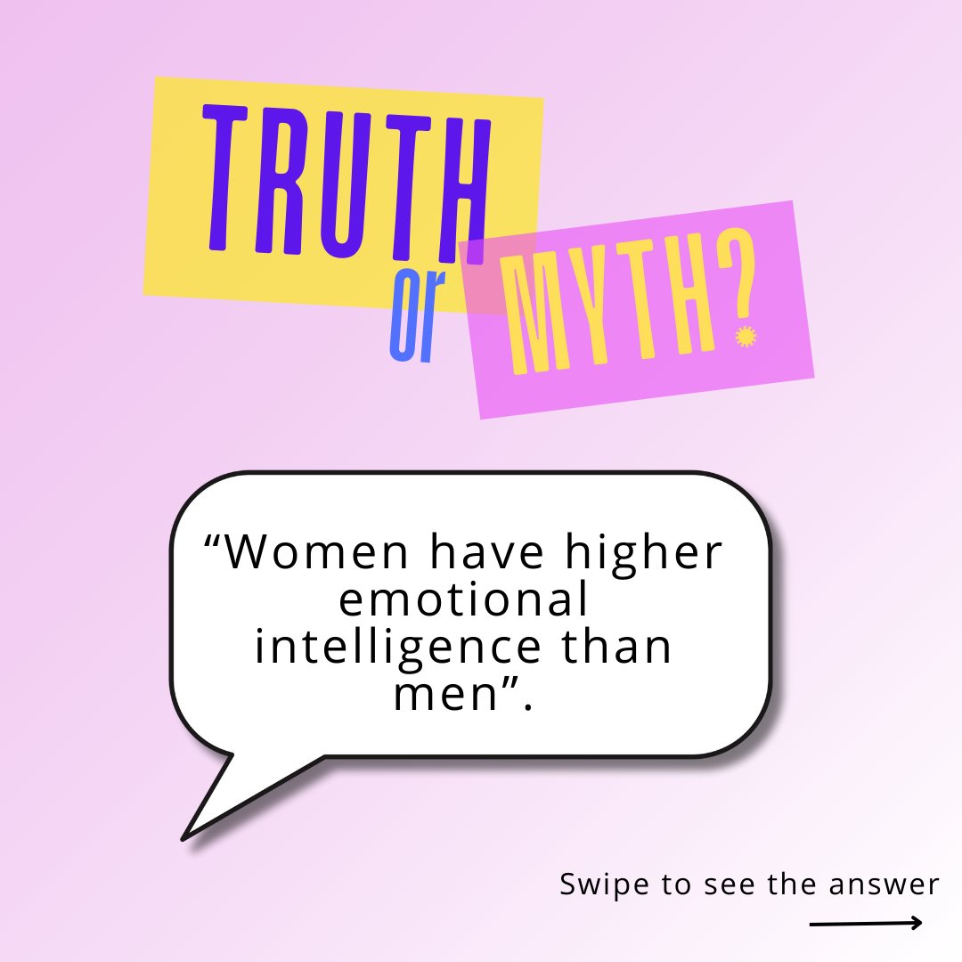 🚨Myth: Women are more emotionally intelligent than men.
 
🧠Fact: Research shows no significant difference in overall emotional intelligence between men and women!

Read more: psysoft.com/what-is-emotio…

#EI #Psychometrics