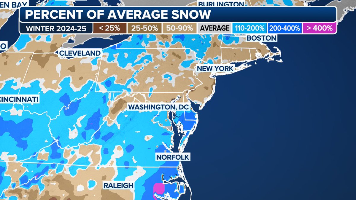 SDBrownWX's tweet image. What a great snow season for DC on south. Baltimore to Boston, though, sheesh.