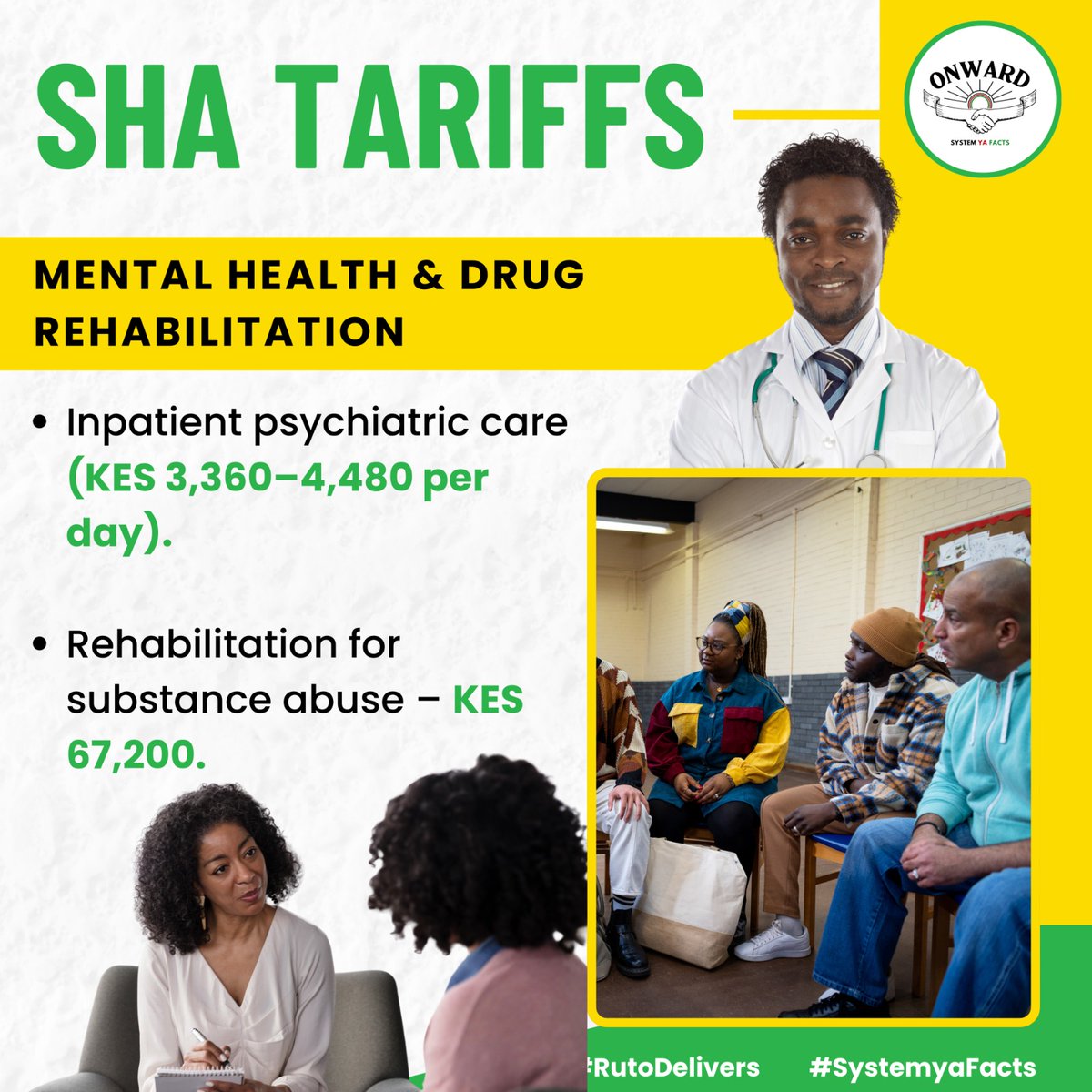 TruthPatrol254's tweet photo. Rehabilitation for substance abuse is covered at KES 67,200, highlighting the commitment to addressing addiction and promoting recovery within communities through accessible treatment options. #SHATariffs Transformation You Can Feel https://t.co/MoUykHJ62z