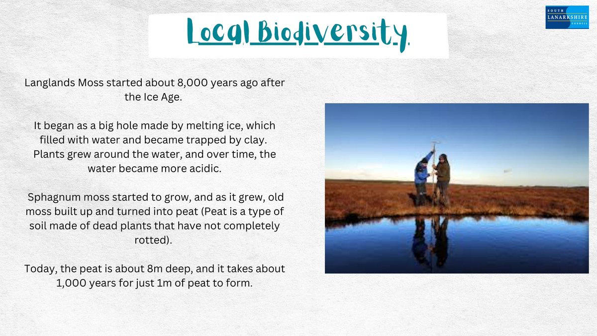 SLC STEM & Learning for Sustainability (@slc_raise) on Twitter photo Thank you 2nd level classes who joined today’s LfS live lesson on 'Understanding & Appreciating Biodiversity'. 🌎
We explored biodiversity & local reserves like Langlands Moss.
30 classes and 800 children participated 👏🏽
Next week: carbon cycle & carbon footprint
<a href="/EdScotLfS/">EdScot LfS</a> Thank you 2nd level classes who joined today’s LfS live lesson on 'Understanding & Appreciating Biodiversity'. 🌎
We explored biodiversity & local reserves like Langlands Moss.
30 classes and 800 children participated 👏🏽
Next week: carbon cycle & carbon footprint
<a href="/EdScotLfS/">EdScot LfS</a>