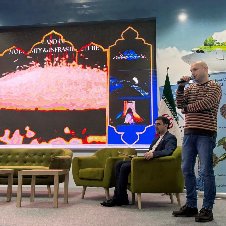 IRANinROMANIA's tweet photo. A magical moment at TTR2025! Today, we proudly unveiled "Maria’s Magical Journey to Persia", a captivating children's book that brings the wonders of Iran to life.  Thank you to everyone who joined us—Iran, the land of legends, awaits you! #VisitIran https://t.co/OK5SyjP0ot