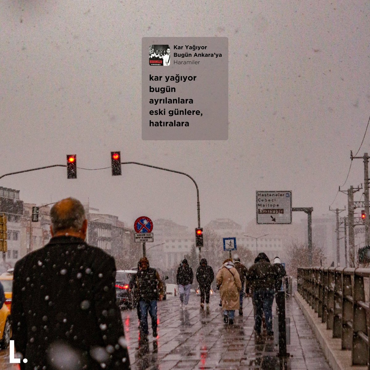 Listenary's tweet photo. kar yağıyor bugün ankara’ya❄️ https://t.co/ty5tVgiWv4