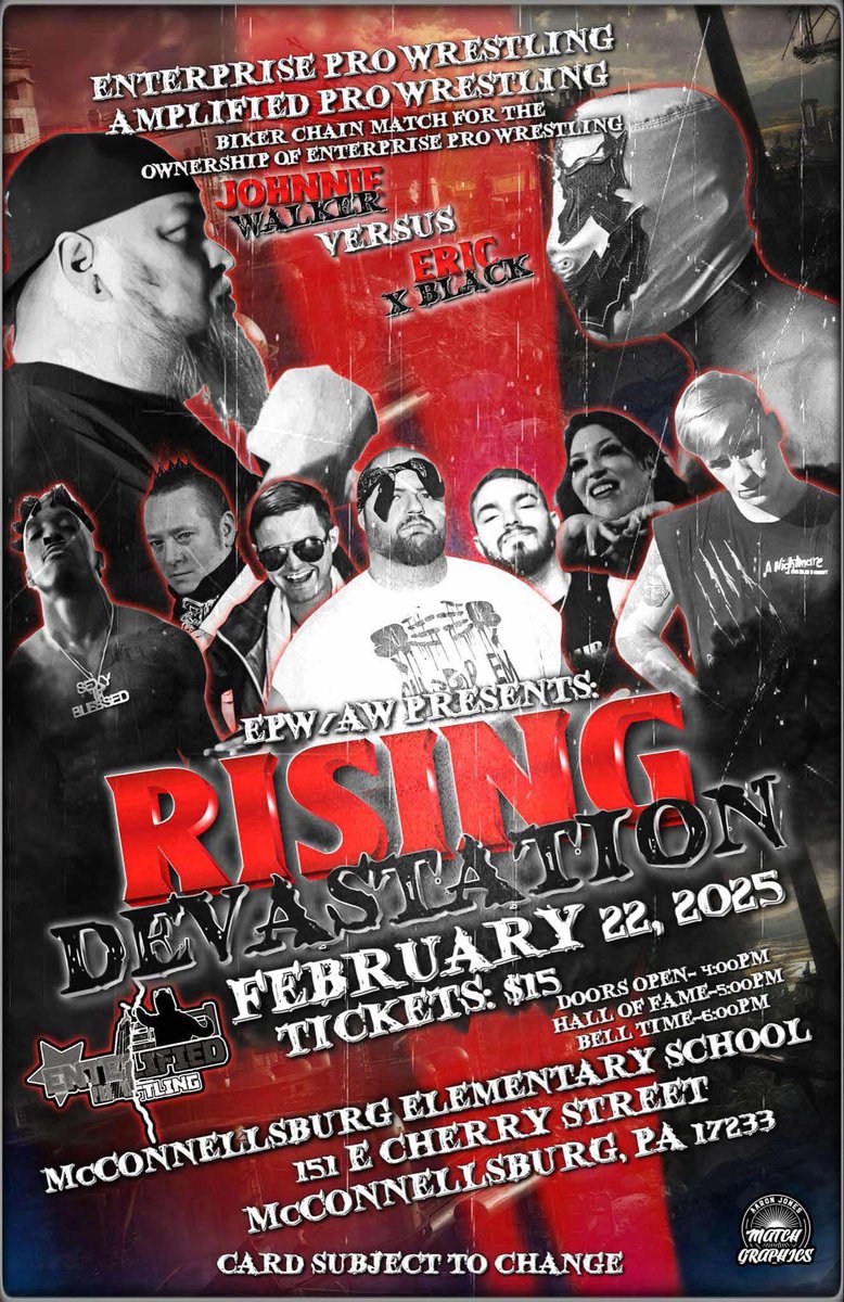 TripleM007's tweet image. This Saturday I&apos;ll be inducted into Enterprise Pro Wrestling HOF. This is number 5 and I&apos;m very honored to be a part of this. If you are in the area, please come out and support Indie Wrestling. #DungeonStrong #prowrestling #indywrestling