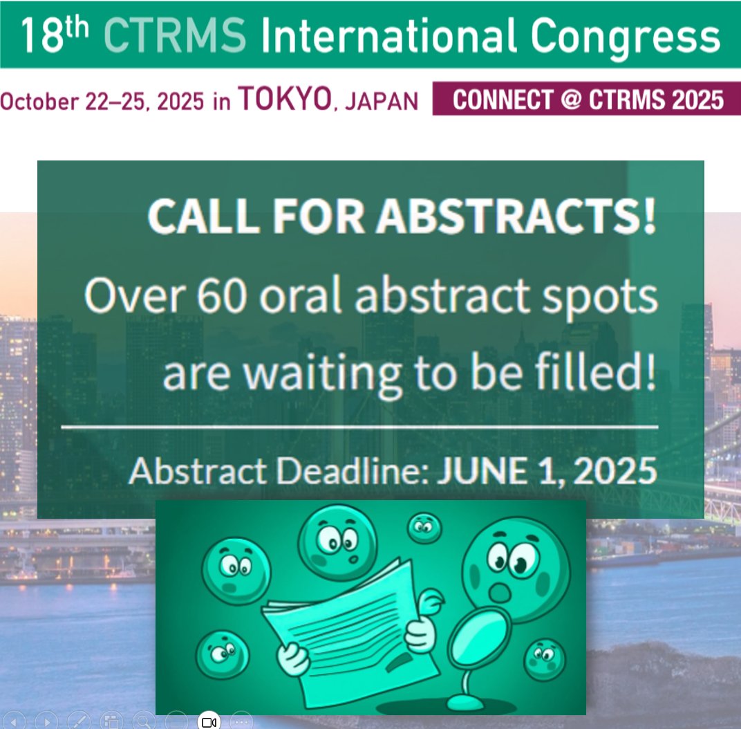 We invite you to submit your abstracts for the 18th Cell Transplant and Regenerative Medicine Society International Congress (CTRMS 2025), which will take place from October 22-25, 2025, in beautiful Tokyo, Japan.

Accepted abstracts will be published in Transplantation Direct.