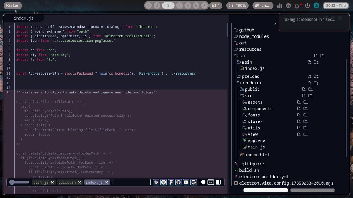 TheNormVg's tweet image. 🚀 Kraken Editor just leveled up! Meet our new Copilot with custom models &amp;amp; prompts – plus sleek file management
 Check out the power in action! 

#CodeSmarter #DevTools #AI