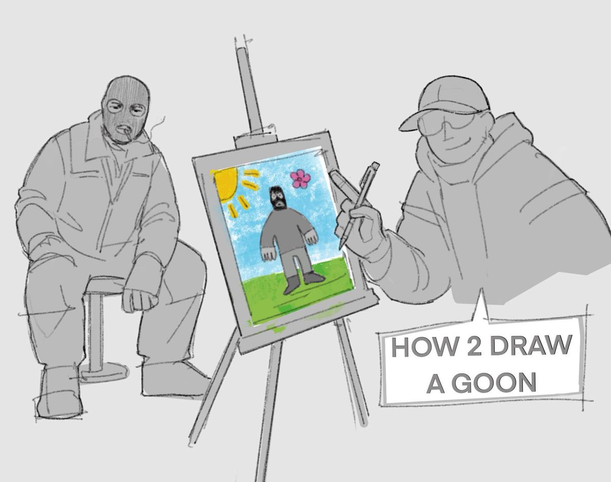 sit down I'm almost finished with my artwork