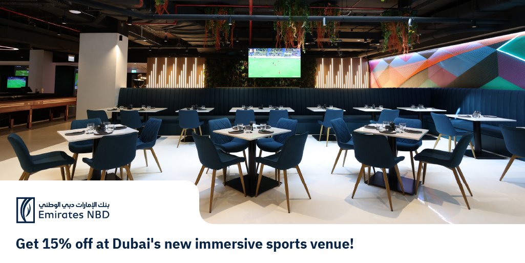 🏌️ Tee off at the world’s largest Five Iron Golf at Westin Hotel, Dubai! 🤩 Enjoy 15% off food, drinks, simulator bookings, and golf lessons. Explore offer through the more from Emirates NBD app and pay with your Card. Terms and Conditions apply.
apps.apple.com/ae/app/more-fr…