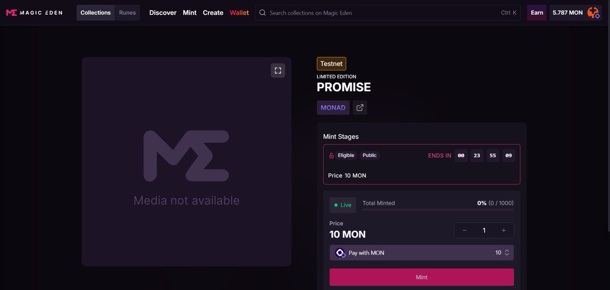 MidexOnchain's tweet photo. LESS THAN 24 HRS!!!
1\1👾
Mint PROMISE now ........I promise not to dump on you 😁
#FASTTTT https://t.co/PNBPHU8yv5