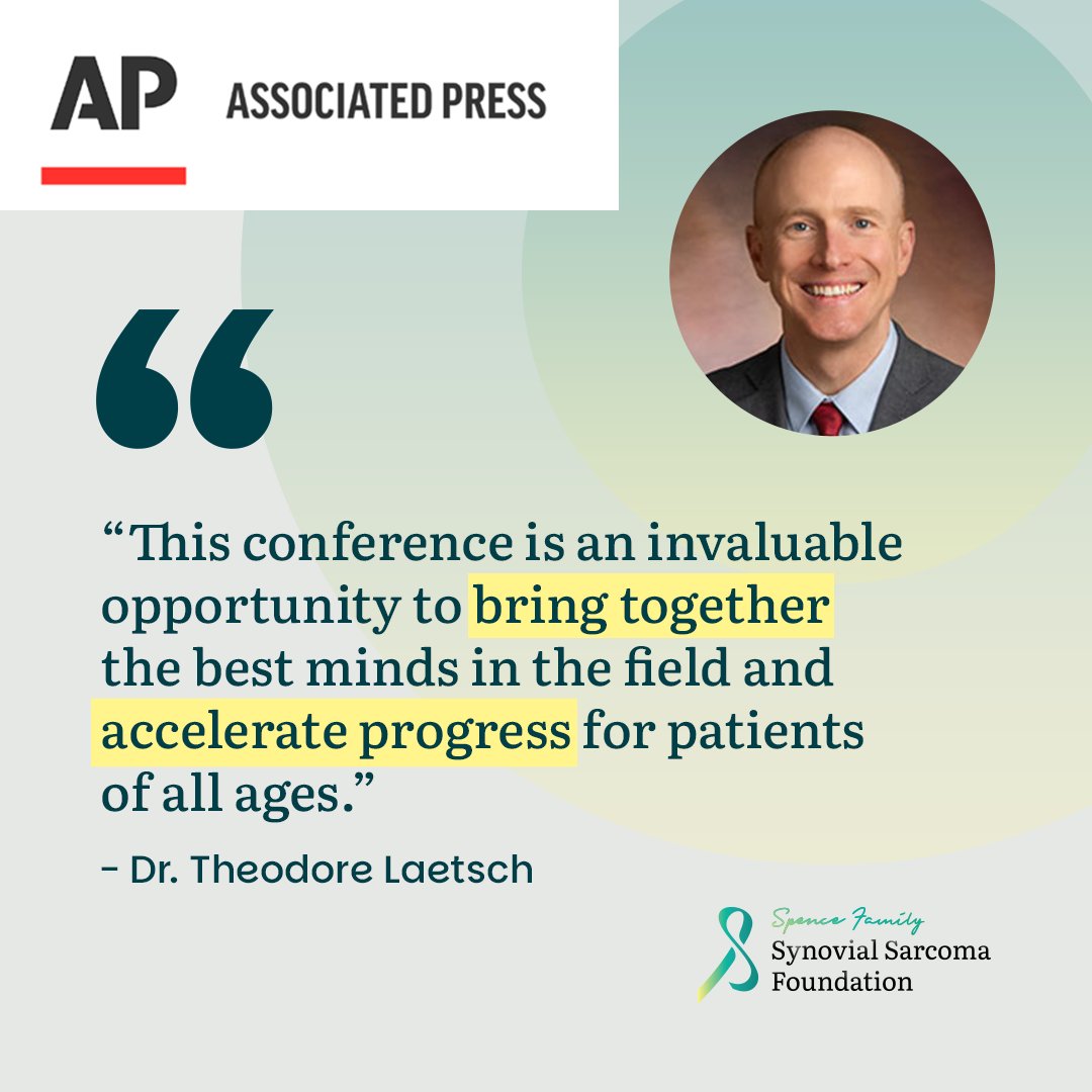 Synovial Sarcoma Foundation (@curesynovial) on Twitter photo We’re thrilled to announce the first-ever #Synovial #Sarcoma Conference, hosted by <a href="/CHOP_Research/">CHOP Research</a> and <a href="/PennMedicine/">Penn Medicine</a>!
Official AP announcement: apnews.com/press-release/…
This groundbreaking event will bring together medical experts, researchers, patients, and families to advance We’re thrilled to announce the first-ever #Synovial #Sarcoma Conference, hosted by <a href="/CHOP_Research/">CHOP Research</a> and <a href="/PennMedicine/">Penn Medicine</a>!
Official AP announcement: apnews.com/press-release/…
This groundbreaking event will bring together medical experts, researchers, patients, and families to advance