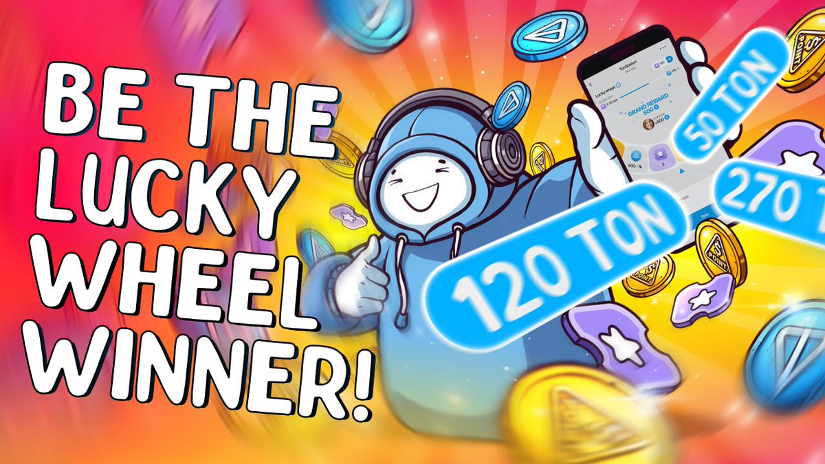 🙌 Terrific news! We’ve put some zing on the Lucky Wheel. Now, you can see in real-time who’s spinning the wheel &amp; bagging the big winnings. Lucky Wheel now has a face, and it looks a lot like you! 
🥳In honor of this event, we have increased the chances of receiving TON this