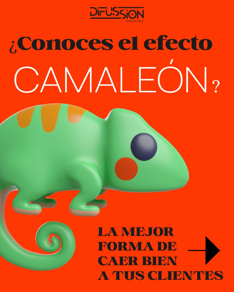 DifussionMkt's tweet photo. ✅ Resultado: Las personas se sintieron más conectadas y cómodas con quienes las imitaban.

👉 Cuando alguien refleja nuestra postura, gestos o tono de voz, inconscientemente lo percibimos como más confiable y similar a nosotros.

#Difussion #MarketingOnline #EfectoCamaleón https://t.co/SOyPUVxI8K