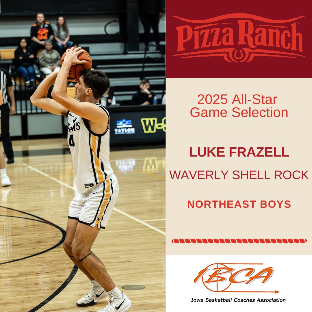 Congrats to Luke Frazell on being selected for the 2025 IBCA All-Star Game!