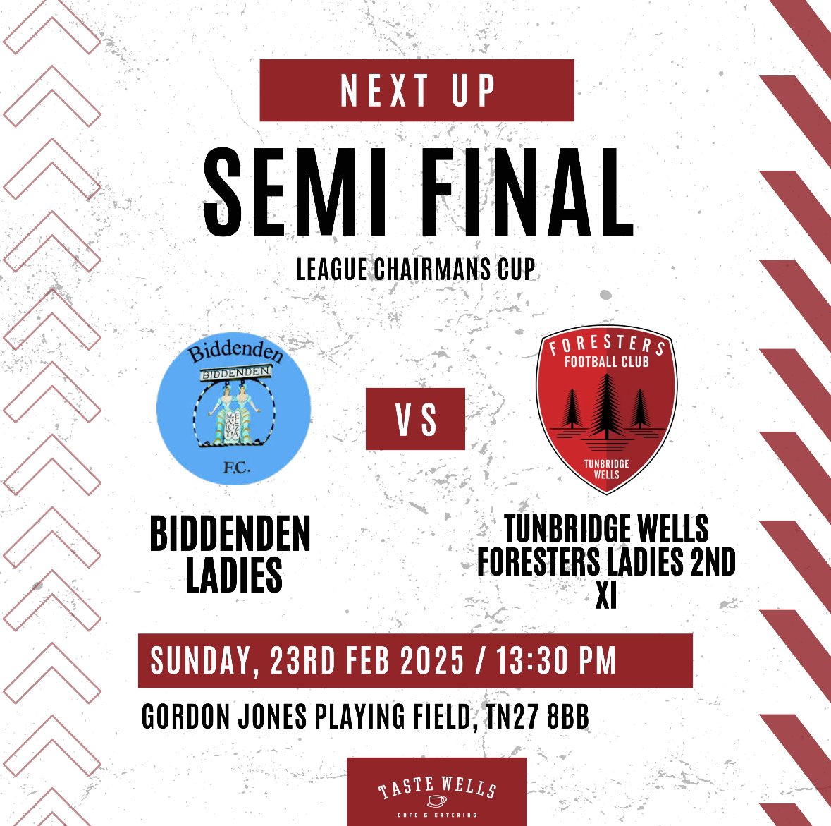 After a couple of tough <a href="/SECWFLnews/">SECWFL</a> league fixtures we are back in cup action with a semifinal against #biddendenladies this Sunday.

All support welcome cheering on the #fozzies🟥⬛️
#chairmanscup 
 <a href="/twforesters/">TW Foresters FC</a> <a href="/WestKentSport/">West Kent Sports News</a>
