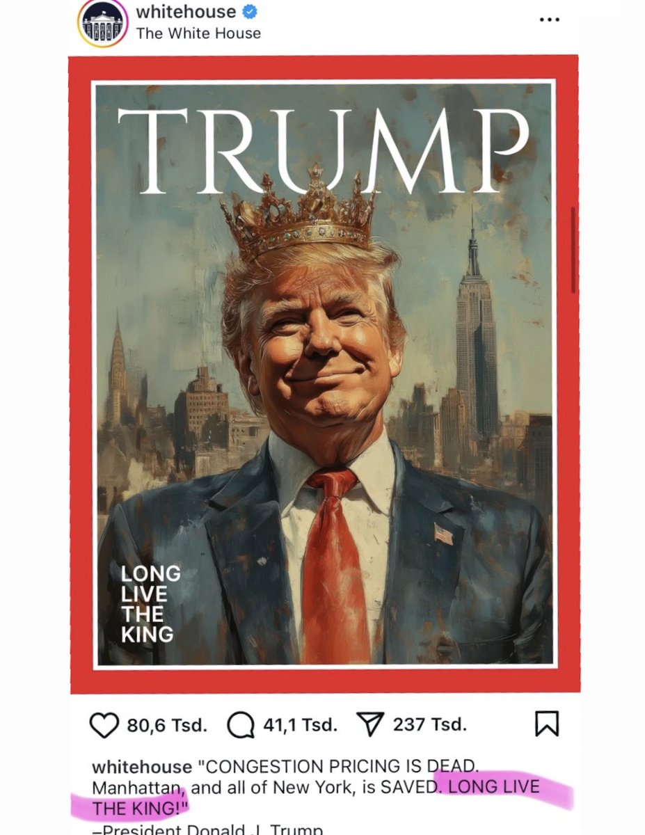 dokhollidays's tweet image. Ähem,

„Long live the King“

What the F…ing F…ck??

Das ist die Offizielle Instagram Seite
des Weissen Hauses!

Ich kann das Alles nimmer…