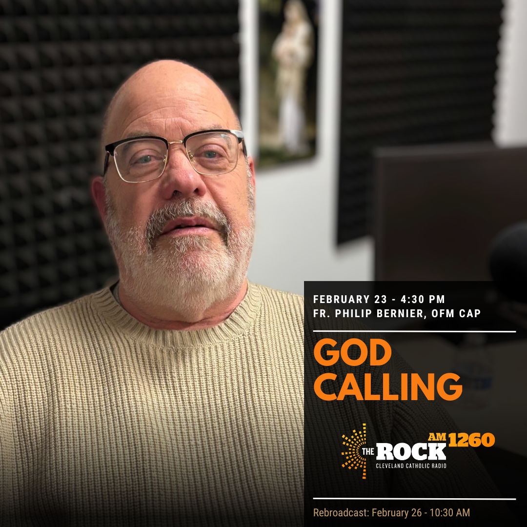 am1260therock's tweet photo. Want to know more about "The Friar's Table?" Tune in today for the encore presentation of "God Calling" with our guest - Fr. Philip Bernier, OFM Cap! #Catholic #Cleveland #GodCalling https://t.co/Bmt6NknH2e