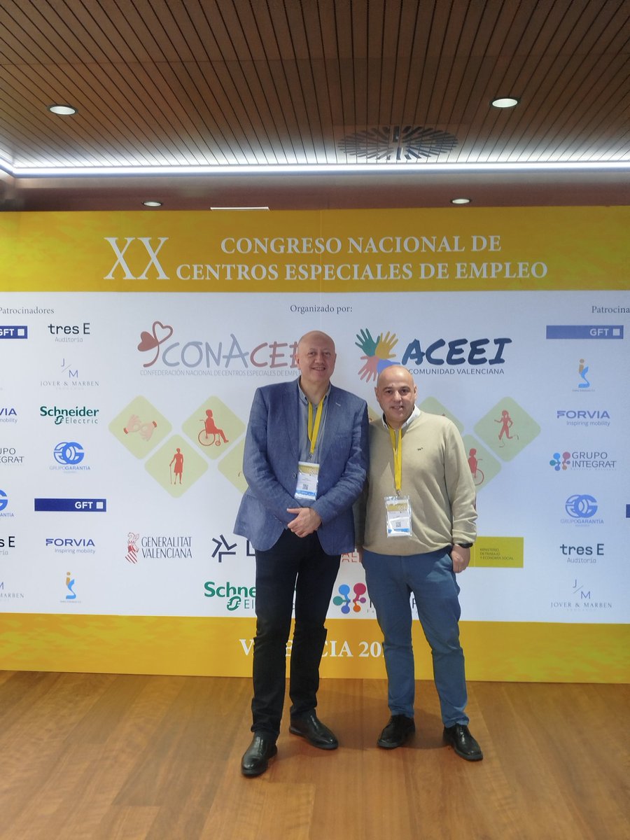 @fsiecl asiste al XX congreso nacional de centros especiales de empleo @conacee #aceei . Se analizará la actualidad laboral y el empleo protegido  @albertcampabad <a href="/acampabadal/">Albert Campabadal M</a> #fsie #empleo #discapacidad #dependencia #valencia #xviconvenio
