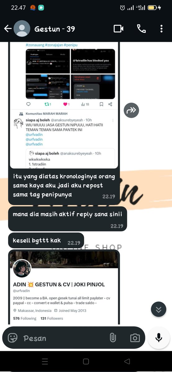 ciokiooocat's tweet photo. Cerita malam ini❤️ HATI2 BNGT YA GUYS KLO MAU GESTUN HUHU.. AKU BEBAS CEK GET CONTACT SAMPE PUASSS, NAMA PRIBADI GA DISENSOR, BISA COD BEKASI MIN 5JT.. ❤️ https://t.co/FvdoWu119g