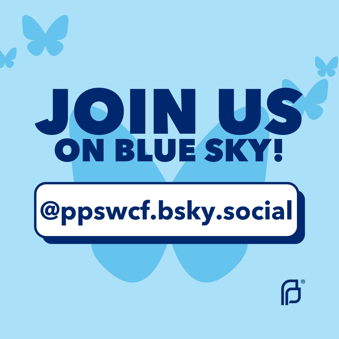 We’re on BlueSky y’all! 👋💻 

Join us at @ppswcf.bsky.social to stay connected on sexual and reproductive health care! ✨