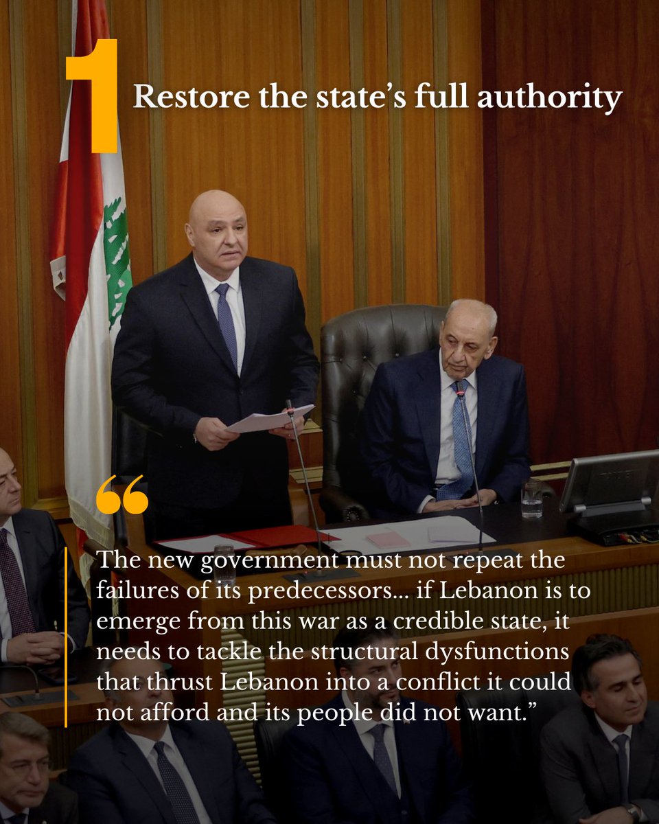 Middle East Institute (@middleeastinst) on Twitter photo The election of President Aoun and Prime Minister Salam is a political breakthrough in Lebanon. MEI's <a href="/dr_nickfn/">F. Nicholas Nassar</a> argues that these leaders must now deliver on their commitment to establish a state committed and accountable to its people. And they need not walk that road alone. The election of President Aoun and Prime Minister Salam is a political breakthrough in Lebanon. MEI's <a href="/dr_nickfn/">F. Nicholas Nassar</a> argues that these leaders must now deliver on their commitment to establish a state committed and accountable to its people. And they need not walk that road alone.