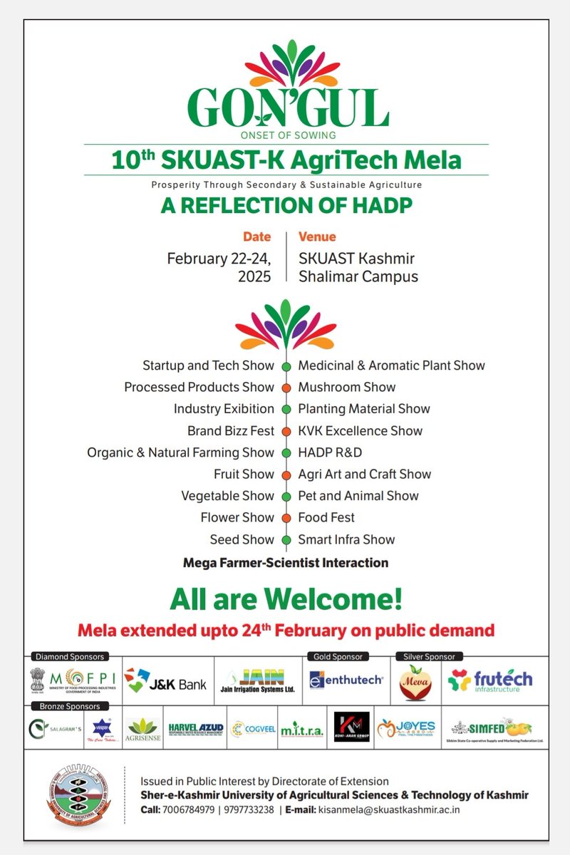SKUAST Kashmir tweet media