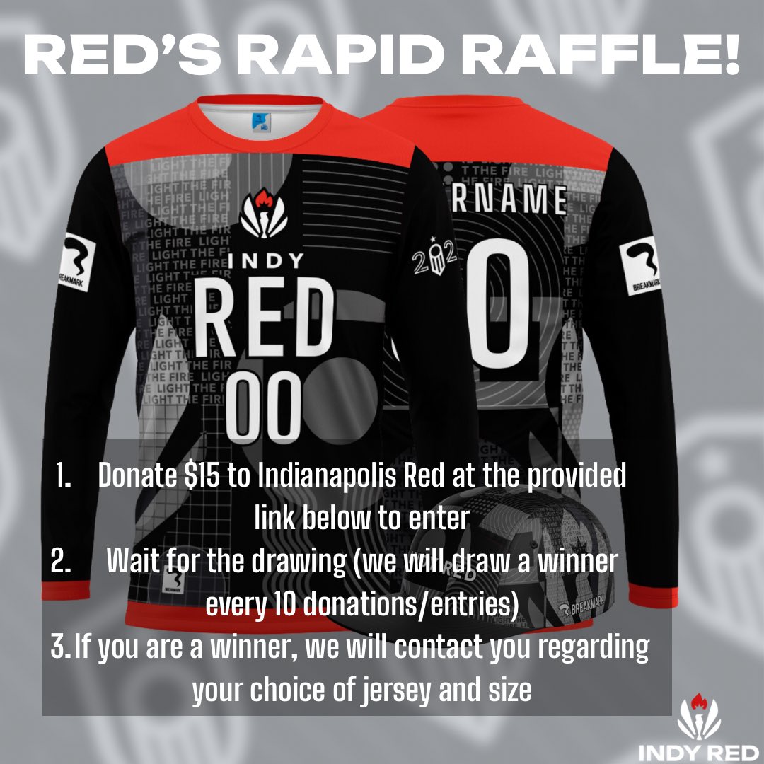 Indianapolis Red (@indyredultimate) on Twitter photo Let’s Get REDDY to Raffle! 🎟️
PSP is Indy Red’s and the <a href="/PremierUltimate/">Premier Ultimate League</a> League’s biggest fundraiser of the year! To keep the momentum going, we thought we’d do a fun raffle of our own!
Instructions are in the photo!
You can donate at this link: paypal.com/donate/?hosted… Let’s Get REDDY to Raffle! 🎟️
PSP is Indy Red’s and the <a href="/PremierUltimate/">Premier Ultimate League</a> League’s biggest fundraiser of the year! To keep the momentum going, we thought we’d do a fun raffle of our own!
Instructions are in the photo!
You can donate at this link: paypal.com/donate/?hosted…