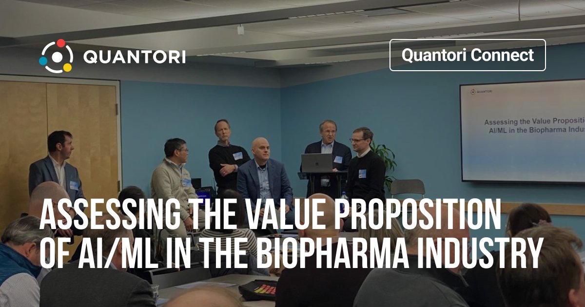 Yesterday, we were excited to host our first <a href="/Quantori_USA/">Quantori</a> Connect Roundtable!
Bringing together industry leaders, we explored the value proposition of AI/ML in biopharma—discussing adoption challenges and real-world applications.
A huge thank you to our panelists and attendees!