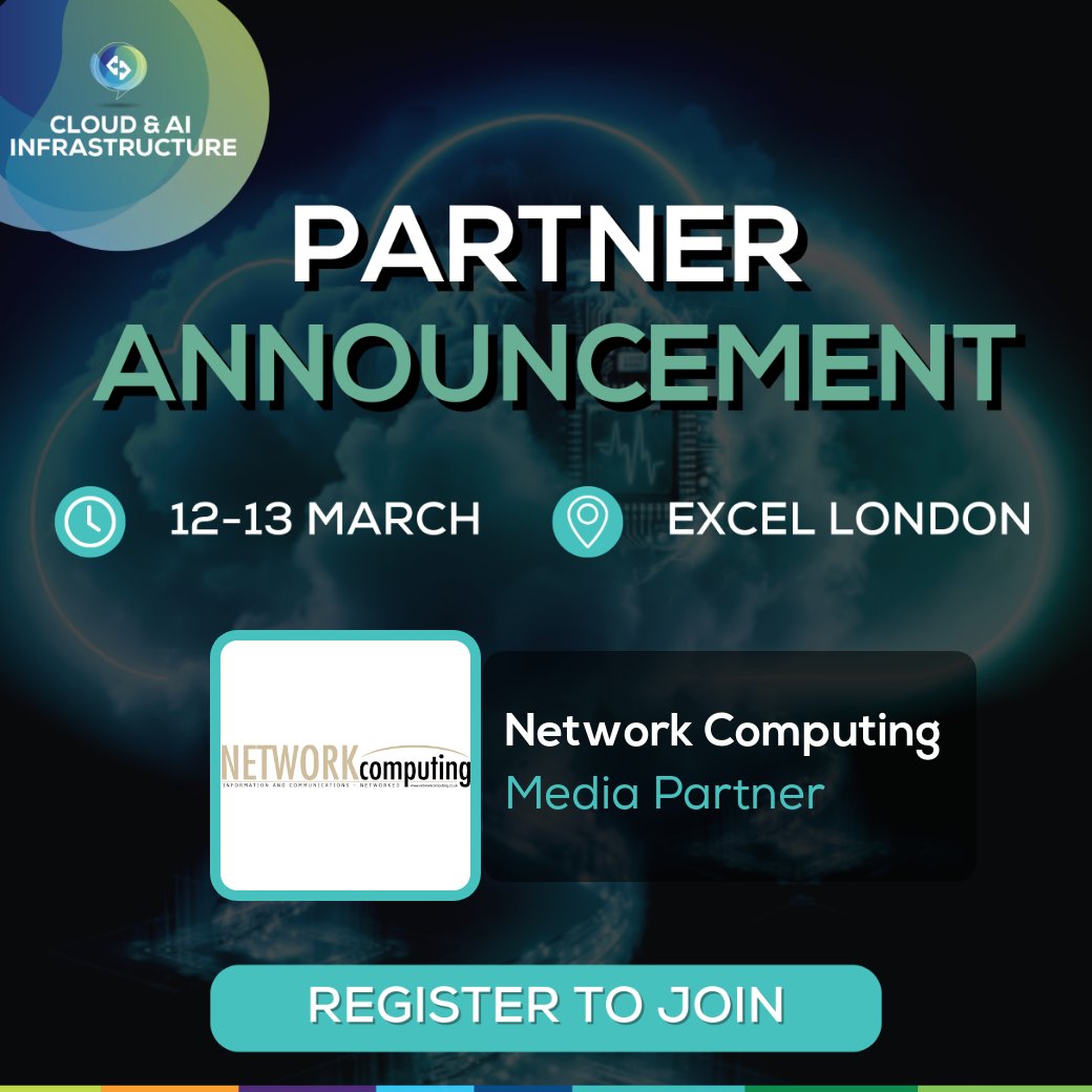 Cloud &amp; AI Infrastructure is delighted to announce our Media Partnership with Network Computing Magazine for 2025!

Learn more about Network Computing Magazine here: eu1.hubs.ly/H0gY4tD0 

Register for Cloud &amp; AI Infrastructure 2025 here: eu1.hubs.ly/H0gY81X0