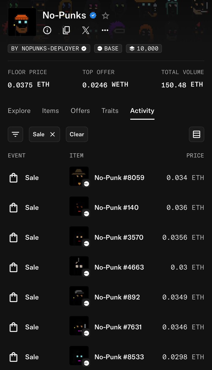 Love to see <a href="/NoPunkism/">No-Punks</a> flying. 

Brick by brick they’ve built the community from the ground up and refused to settle and created a punks derivative that is actually unique and interesting.