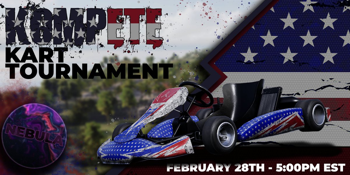 0x_Nebula's tweet photo. 🚨NEW KART RACE EVENT🚨

(1/4)

The next @KOMPETEgame event is here! 
Can't wait and will be loads of fun!

🔥Have a chance at $50 USDC by interacting with this post, details below!

Event Details:
🏁Nebula's Kart Race Event
🏁Feb. 28th @ 5:00pm - 6:15pm EST (75 mins)
🏁No registration required
🏁Must play on the US Server

Prizes:
🔥Voolah + USDC for TOP 3!
🔥Voolah for 4th - 10th placements!
🔥Multiple Random Raffles (See below)

WIN USDC from this POST:
🔥1 random winner will win $50 USDC!
🔥MUST Like, Comment and Quote Repost this!
🔥MUST Tag 2 friends in their Quote Repost!
🔥Follow @0x_Nebula & @KOMPETEgame!
🔥Winner will be announced 2/28 before the race!

BIG THANKS!
Thanks to @0x_Goose for his awesome artistic skillz and a big shoutout to @0xJablo and the team for the donation of the Voolah and support! 💪

#GamingNews #VideoGames #PCgaming #Gaming #eSports #Web3gaming #Web3 #Play2Earn #NFT #Bitcoin $BTC $ETH $NAKA $SUPER $BEAM $ATH $RIO $PROPS $SKI