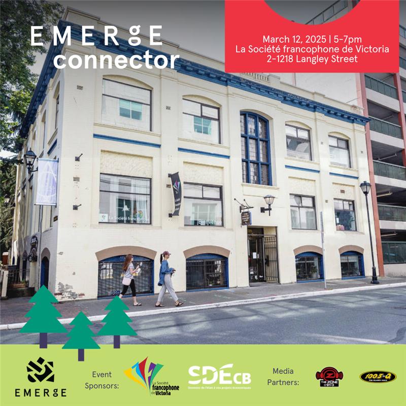 🤝 Entrepreneurs de Victoria : rejoignez-nous pour une soirée décontractée de réseautage mercredi 12 mars !

📆 Mercredi 12 mars, de 5pm à 7pm
📍 À la Société francophone de Victoria

Inscrivez-vous ici 👉 loom.ly/IJ7rtLw

#FrancophonieCB #Réseautage #Victoria