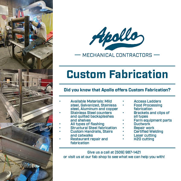 Did you know that we offer custom fabrication? Give us a call at (509) 987-1421 or visit us at our fab shop to see what we can help you with!