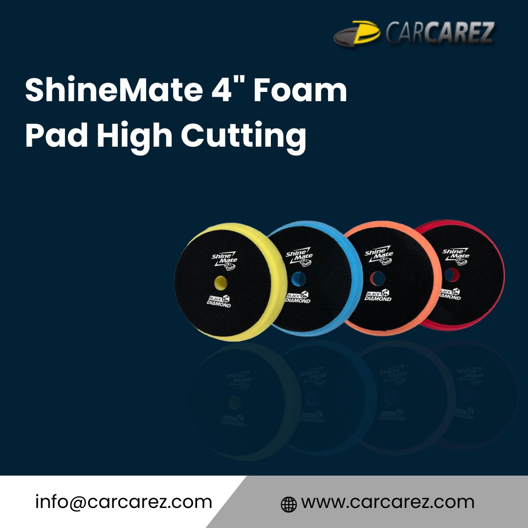 carcarez_usa's tweet image. Want to improve the quality of your polishing game? Then buy ShineMate Foam Pad T80! 🔥🔥 Are you in need of a polishing pad that is both precise and efficient? The ShineMate T80 Black Diamond Foam Pad is engineered for perfection! 🚗✨

 #ShineMate #FoamPad #CarDetailing