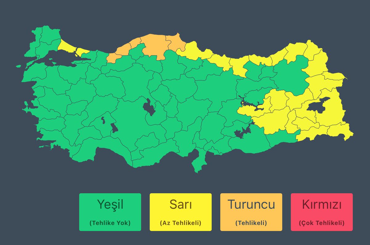 Kıymetli Samsunlular;

#Meteoroloji 10. Bölge Müdürlüğünün SARI kodlu uyarısına göre; 

İlimiz genelinde devam eden kar yağışlarının önümüzdeki saatlerde etkisini artırarak merkez ilçelerimizde kuvvetli (10-20 cm), diğer ilçelerimizde yer yer yoğun kar yağışı (20 cm üzeri)