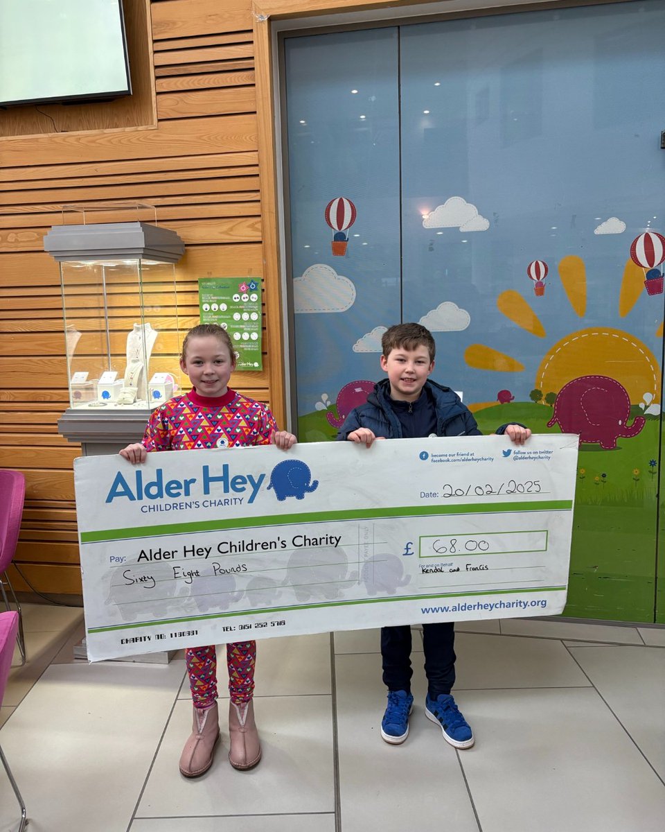 A huge thank you to Kendal and Francis who raised a super impressive £68 after making and selling their own homemade coasters to raise vital funds for <a href="/AlderHey/">🏥 Alder Hey 💙</a>. 💙

Thank you so much Kendal and Francis, these coasters will be great for a cuppa! ☕