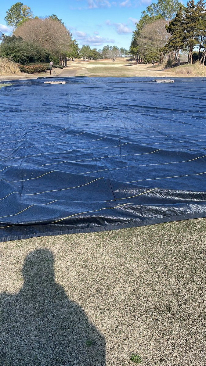 Due to low night time temps sticking around Saturday night we will need to keep the covers on the green one more night. Tee times are available Sunday but the course will not be open Sunday. Sorry for the inconvenience.