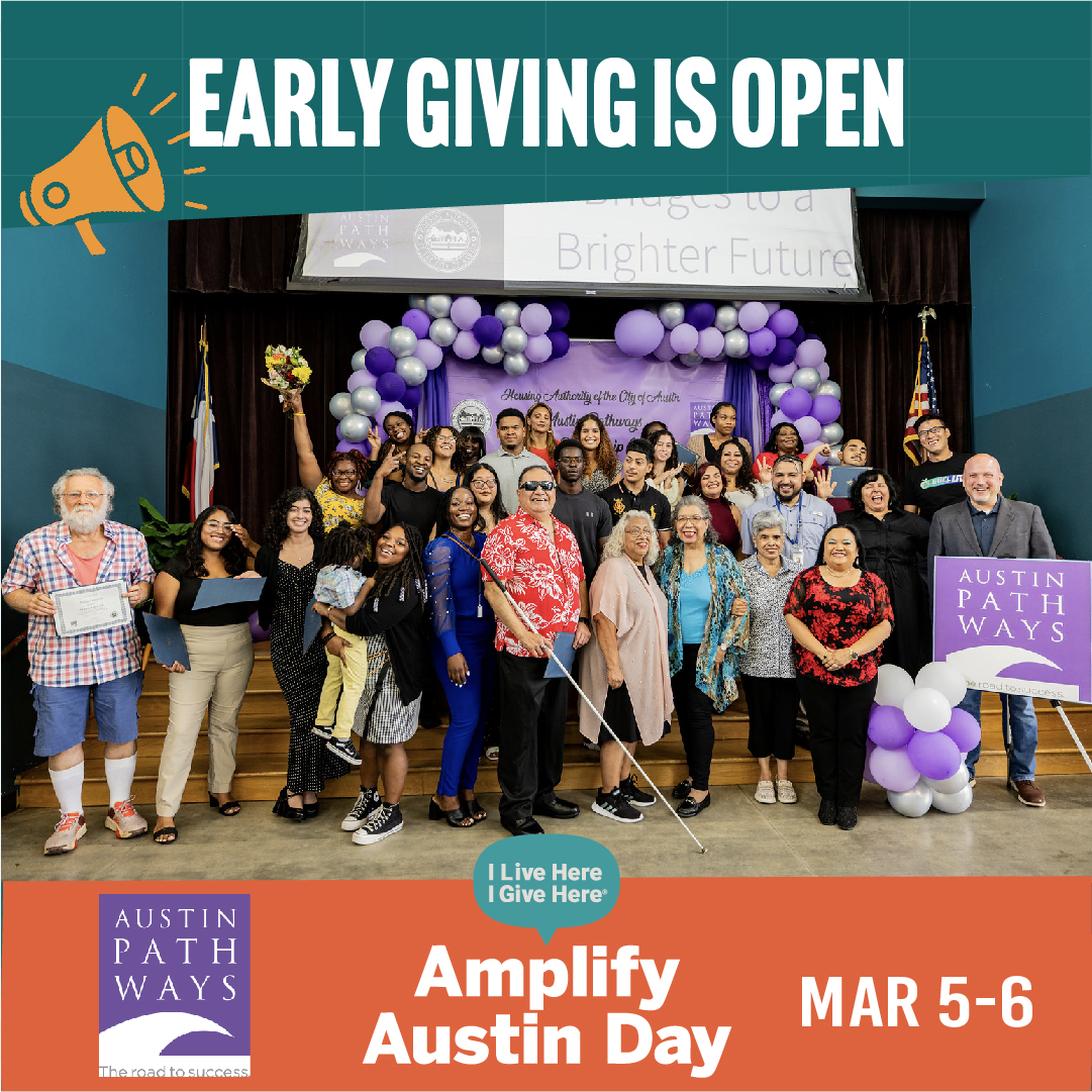 Early Giving is OPEN for #AmplifyAustin! Help families go “From Housing to Home” by giving now. Every dollar amplifies opportunities for neighbors in need.
Donate: amplifyatx.org/organizations/…