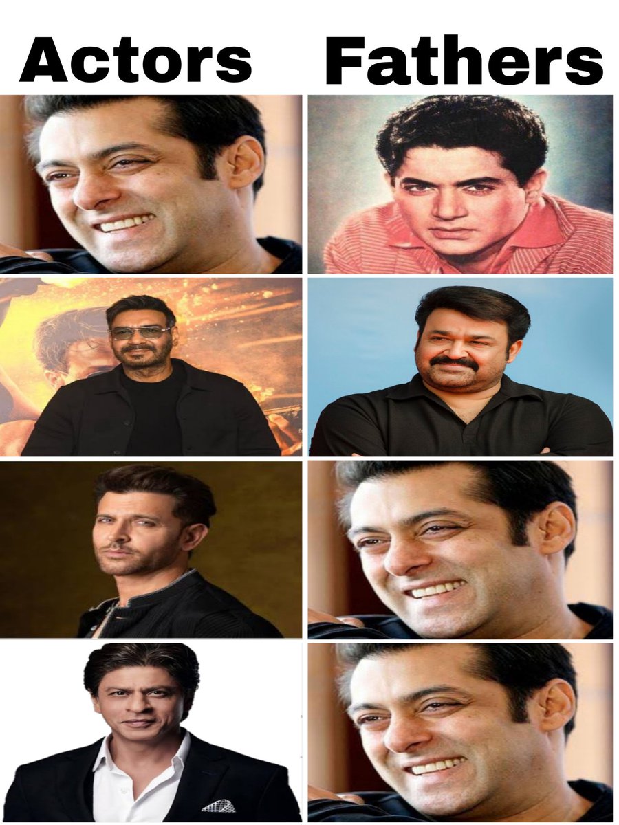 professauras's tweet photo. Bollywood actors &amp; their handsome fathers: 🤩 https://t.co/OMssaJqCog