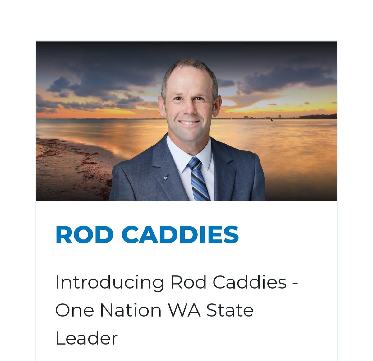 ***Please Share***
Introducing Rod Caddies, the West Australian state leader of Pauline Hanson's One Nation WA and our lead candidate for the Legislative Council.

Rod grew up on a farm in the Manjimup area, and has a diverse background having worked in child protection,