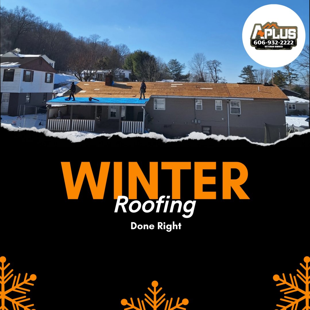 apluscontractky's tweet photo. Snow on the ground, sun in the sky, and a brand-new roof in the works! Winter won't slow us down—we're making sure this home is covered and protected for years to come. https://t.co/pQrBemmWDf