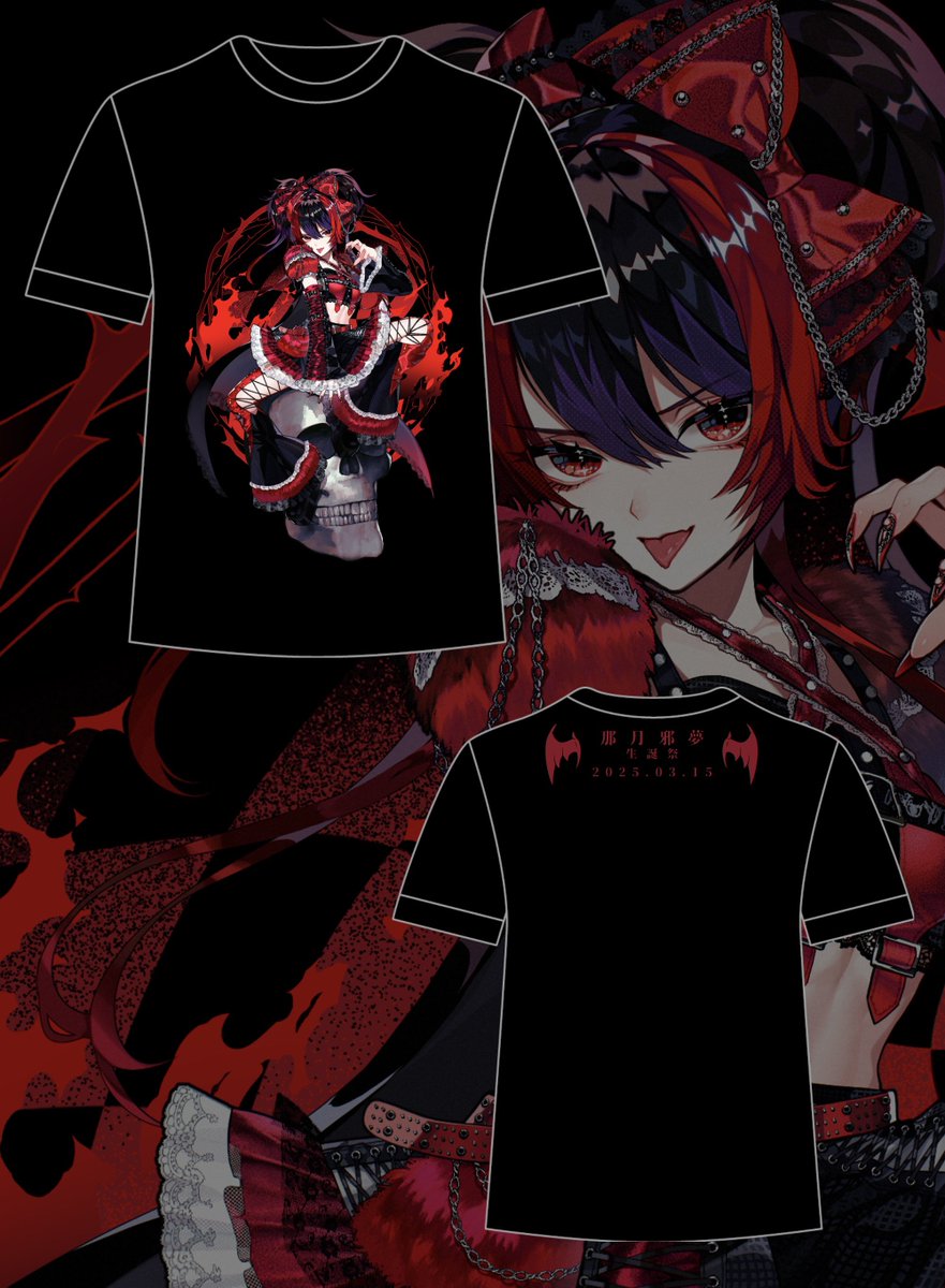 2025年3月14日(金) 『那月邪夢生誕祭2025』 Sチケット特典 生誕Tシャツ