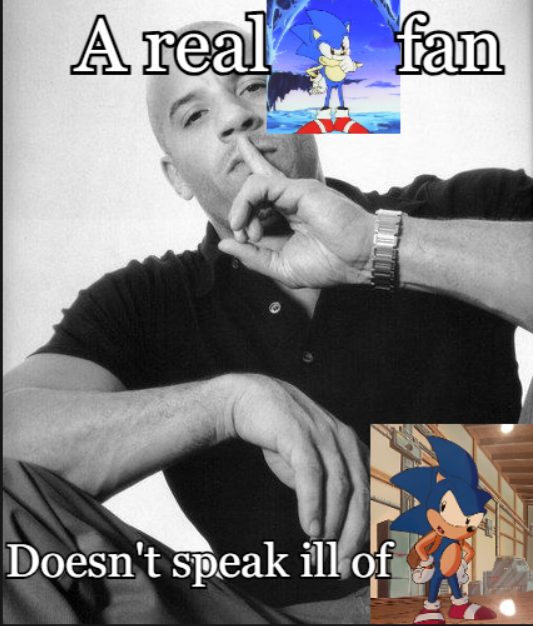 Real JP Sonic fans don't hate US Sonic btw