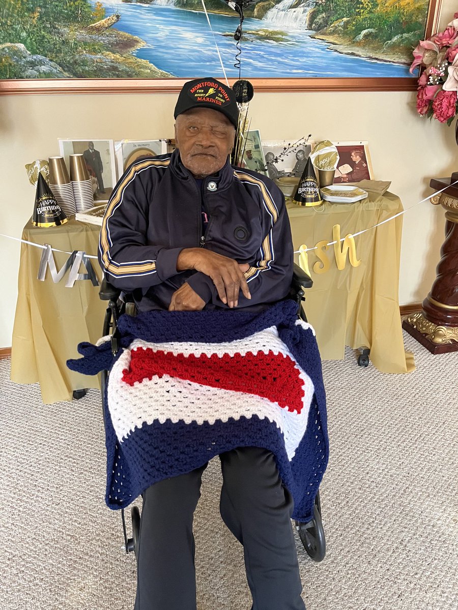 hunter_jonathan's tweet image. I was able to speak to Henry Martin Price today. He celebrated his 100th birthday today. He was a Montford Point Marine. Be sure to watch Good Morning Maryland tomorrow.