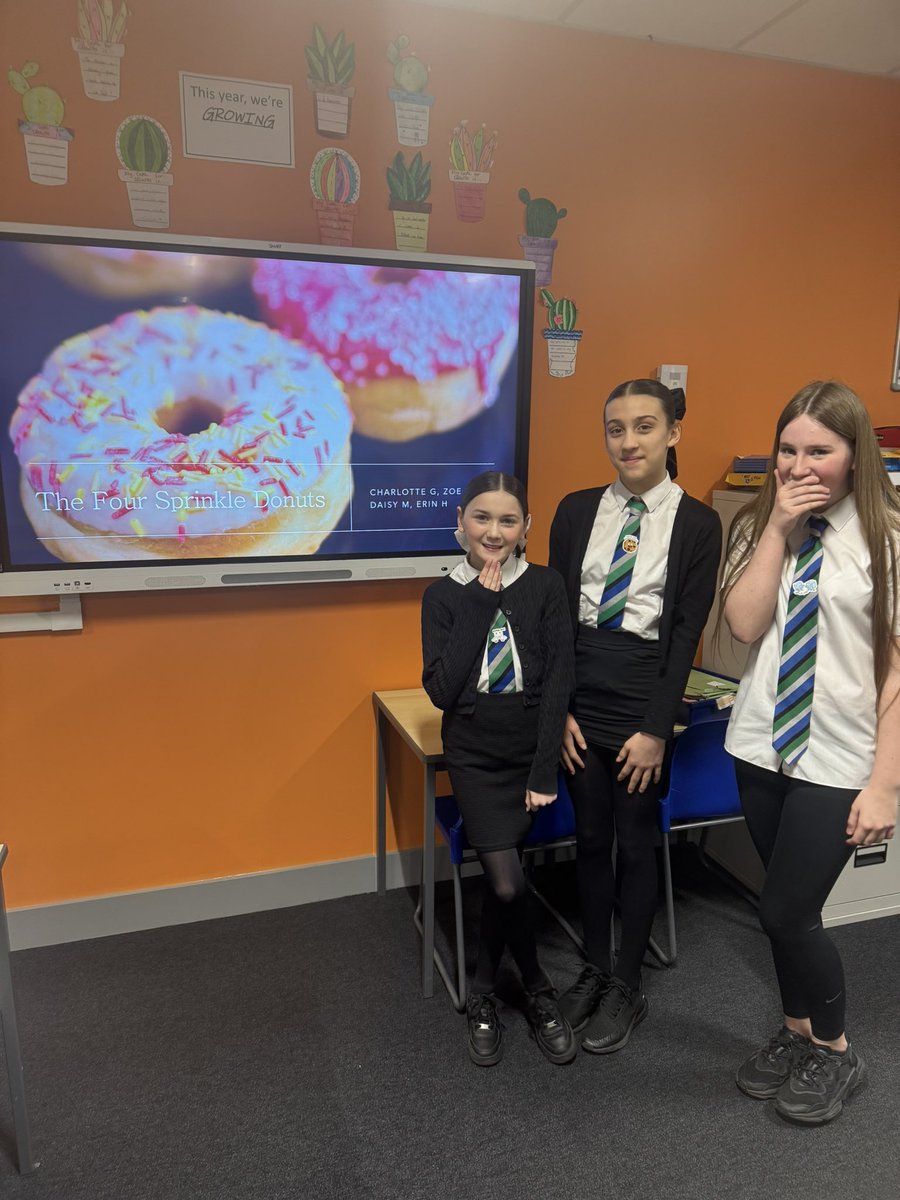 This week S2 classes have been presenting their ideas for their own Doughnut Business as part of the Krispy Kreme Project! Fantastic work from pupils and great use of AI to generate images of their product🥳👏🏼 <a href="/stbenedictsren/">St Benedict's High School</a>