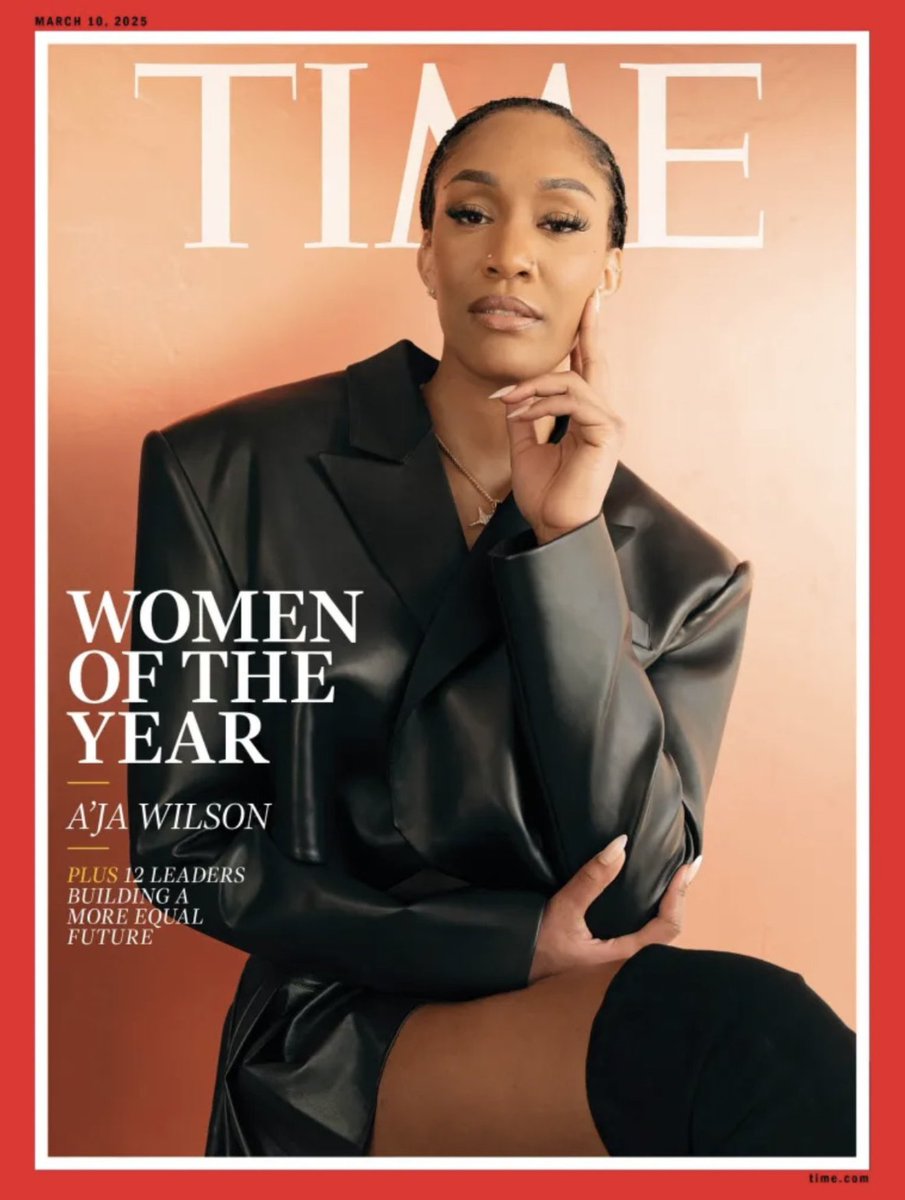 A'ja Wilson covers TIME - Women Of The Year 🥳🎉